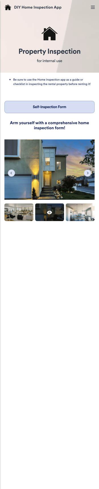 DIY Home Inspection App Template