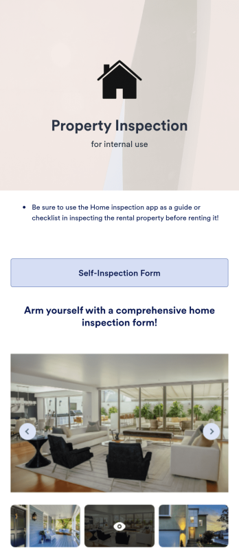 DIY Home Inspection App Template