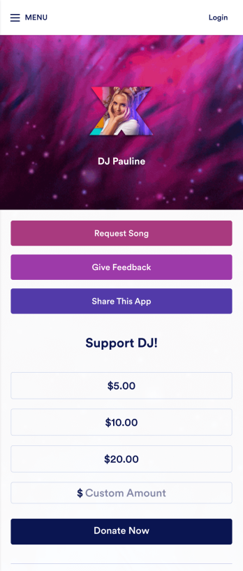 DJ Request App Template