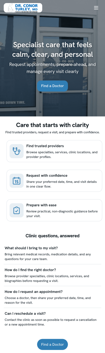 Doctor Appointment App Template
