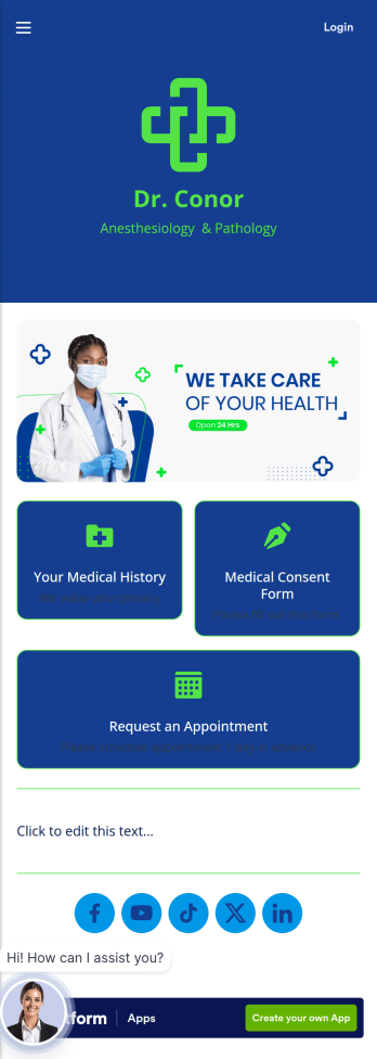 Doctor Appointment App Template