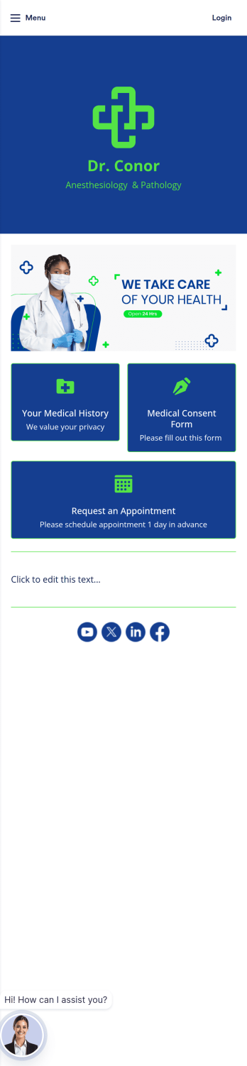 Doctor Appointment App Template
