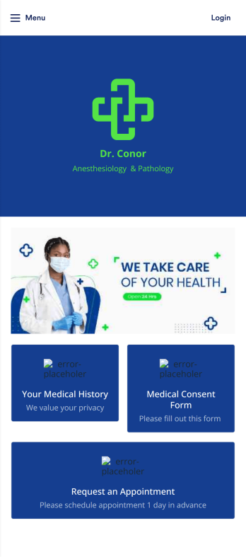 Doctor Appointment App Template