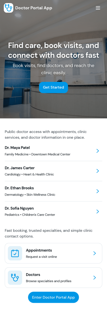 Doctor Portal App Template