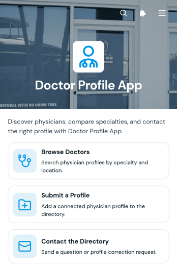 Doctor Profile App Template