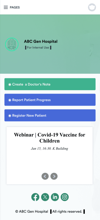 Doctors Note App Template