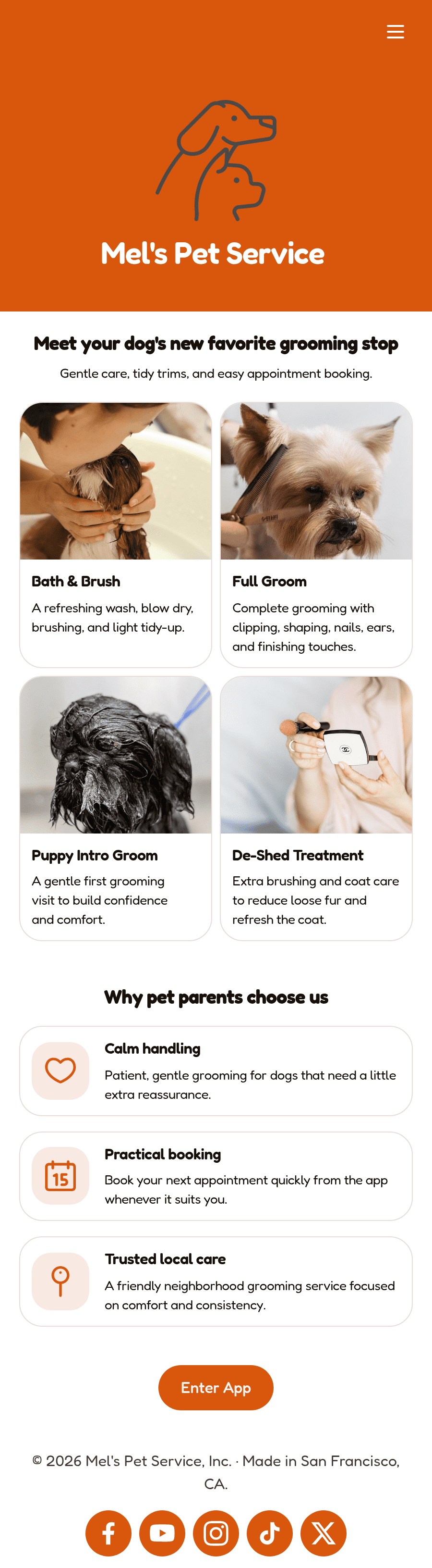 Dog Grooming App Template | Jotform No Code App Builder