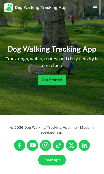 Dog Walking Tracking App Template