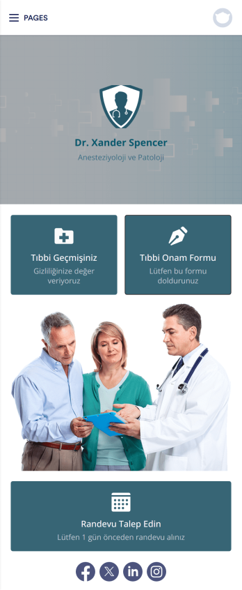 Doktor Randevu Uygulaması Template