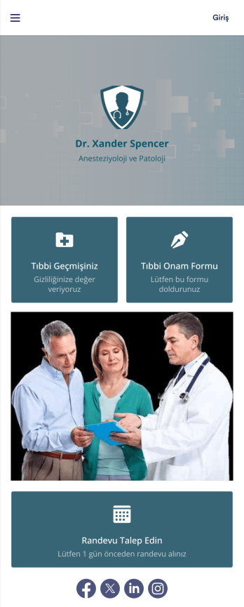Doktor Randevu Uygulaması Template