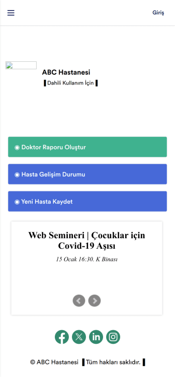 Doktor Raporu Uygulama Șablonu