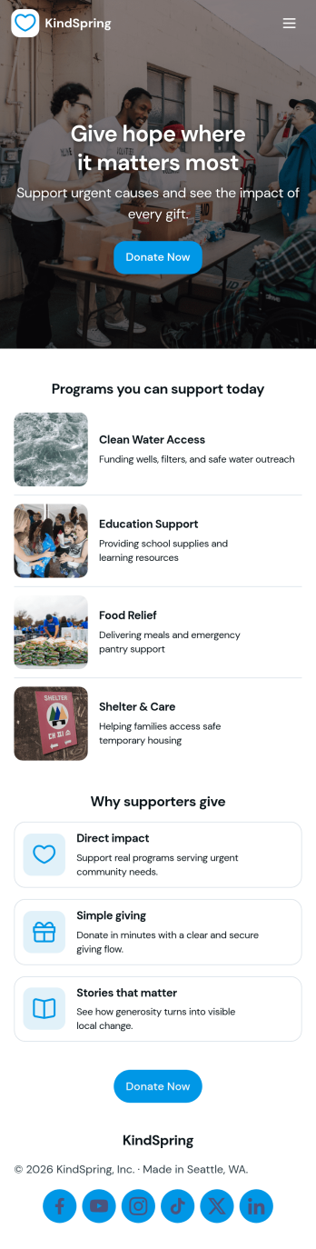 Donate to Charity App Template