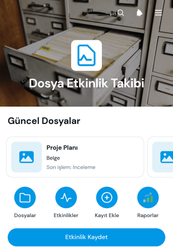 Dosya Etkinliği Takip Uygulama Șablonu