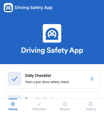 Driving Safety App Template