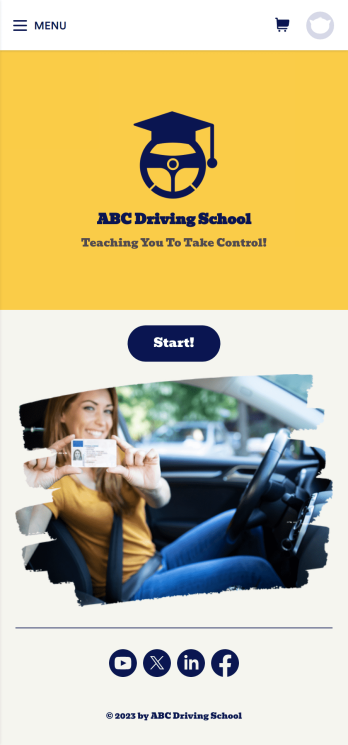 Driving School App Template