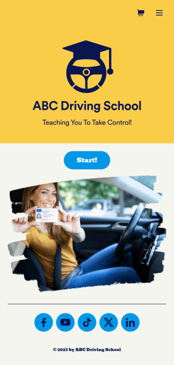Driving School App Template