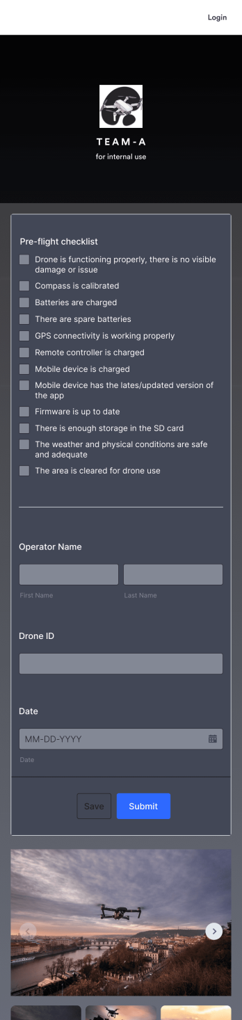 Drone Pre Flight Checklist App Template