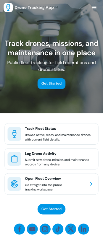 Drone Tracking App Template