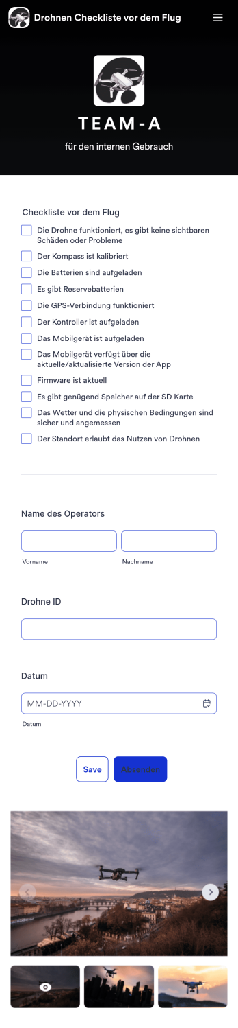 Dronen Checkliste vor dem Flug