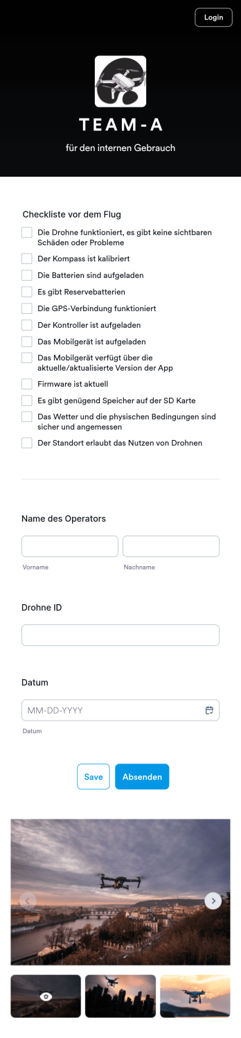Dronen Checkliste vor dem Flug