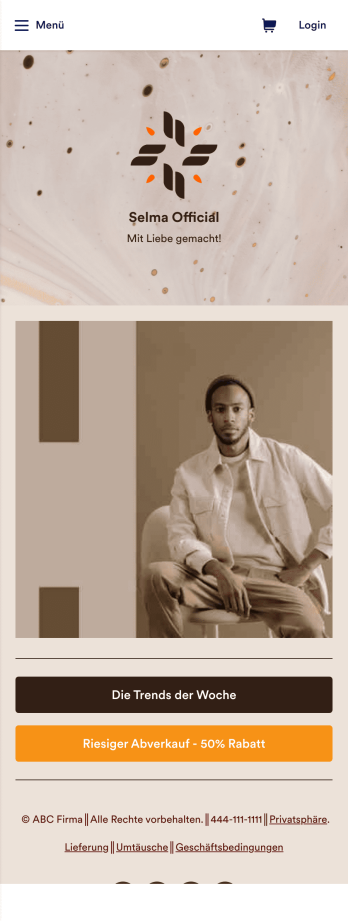 E-Commerce App Vorlage