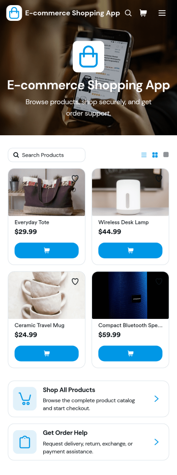 E-commerce Shopping App Template