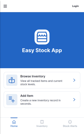 Easy Stock App Template