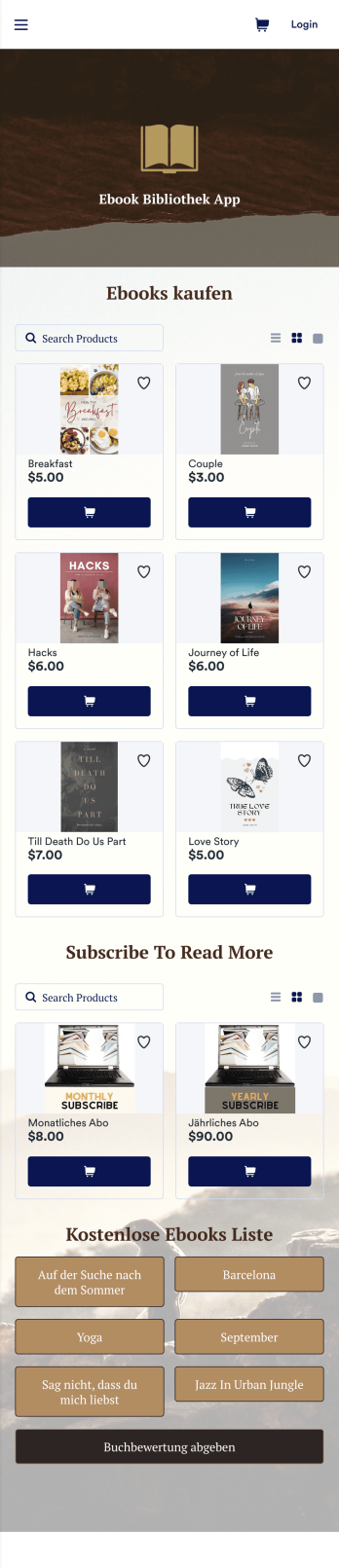 Ebook Bibliothek App