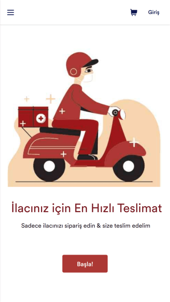 Eczane Kurye Uygulama Șablonu