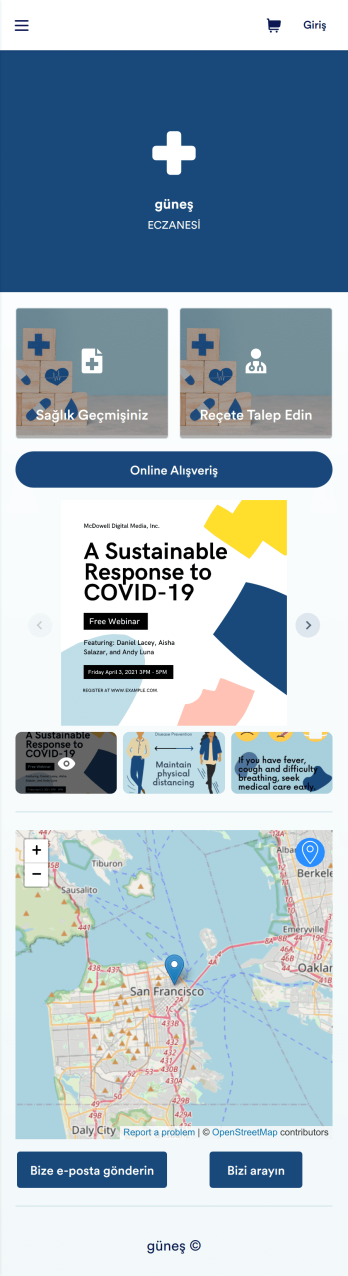 Eczane Uygulama Șablonu