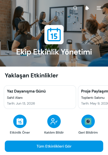 Ekip Etkinliği Yönetim Uygulama Șablonu