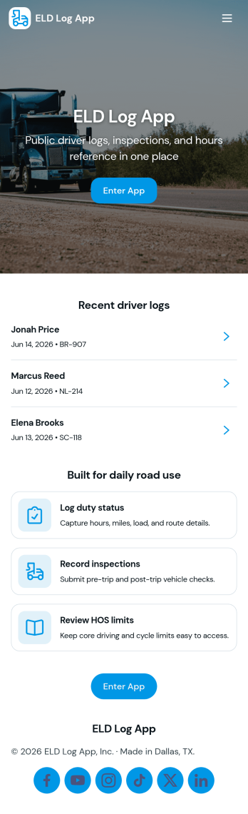 Eld Log App Template