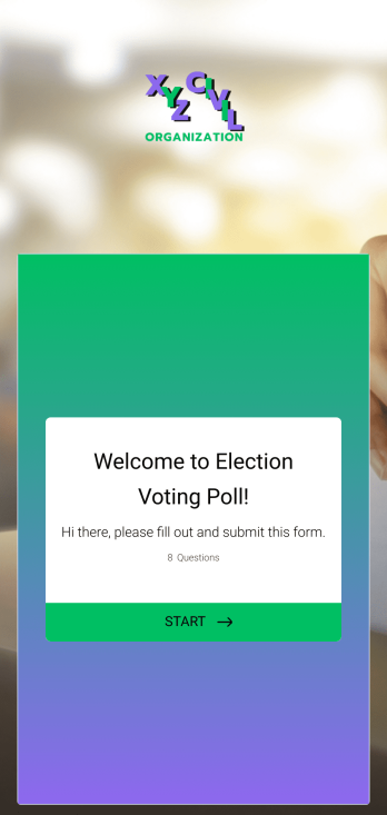Election Voting Poll App Template