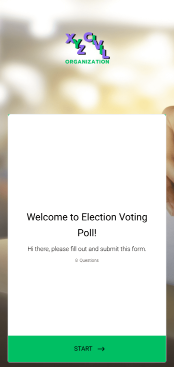 Election Voting Poll App Template