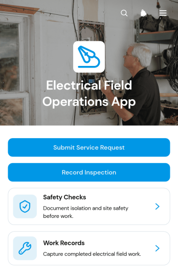 Electrical Field Operations App Template