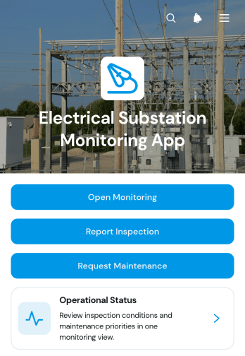 Electrical Substation Monitoring App Template