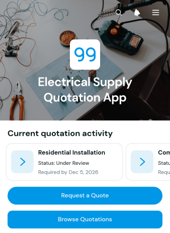 Electrical Supply Quotation App Template