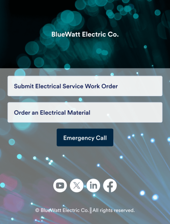 Electrical Work Order App Template
