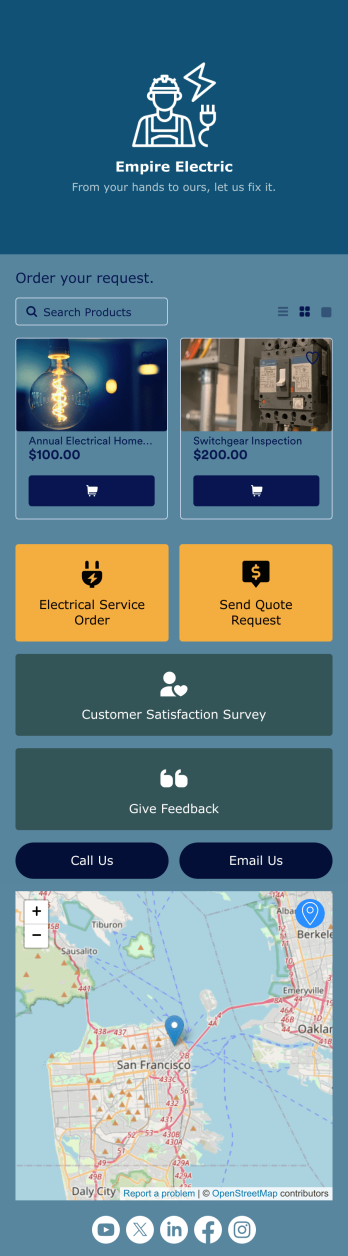 Electrician App Template