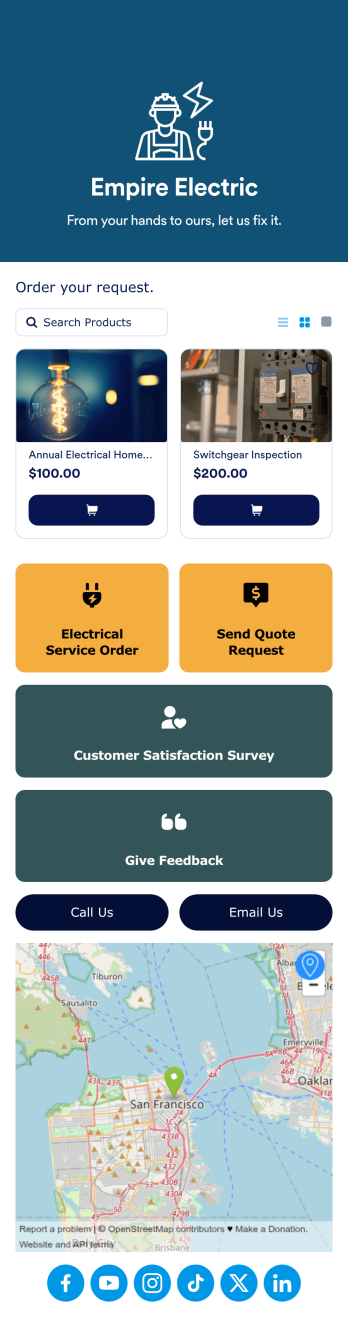 Electrician App Template