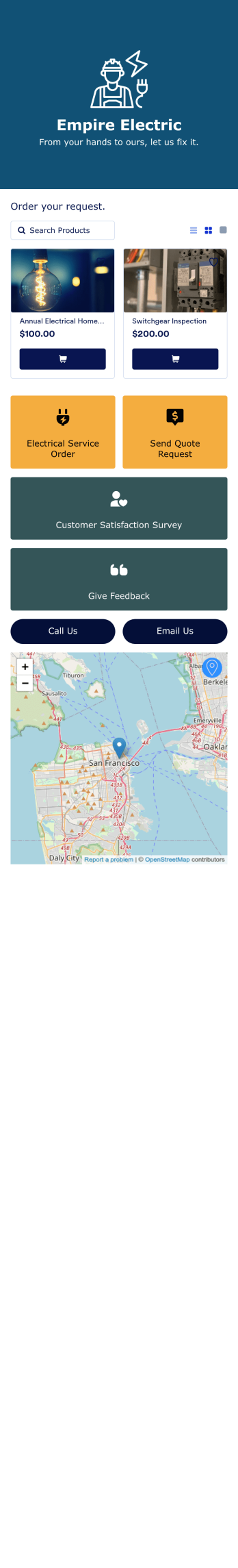 Electrician App Template