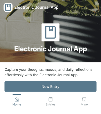 Electronic Journal App Template