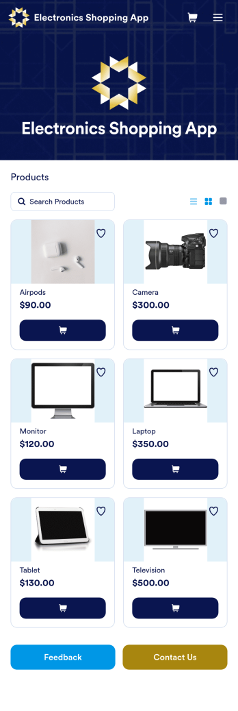 Electronics Shopping App Template