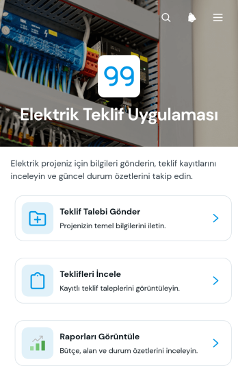 Elektrik Teklif Uygulama Șablonu