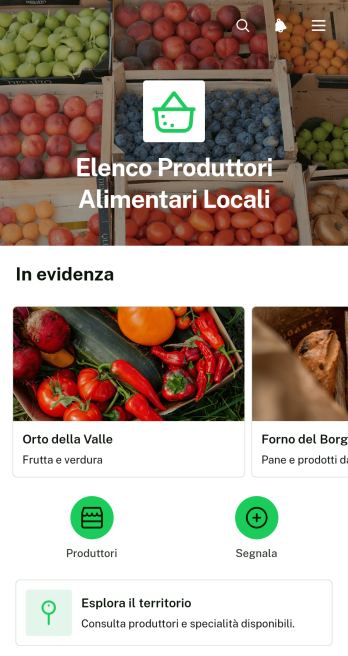Elenco dei Produttori Alimentari Locali