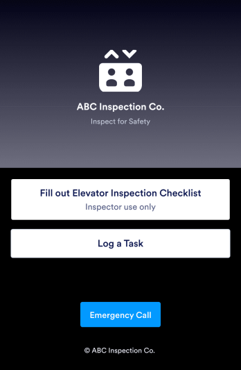 Elevator Inspection App Template