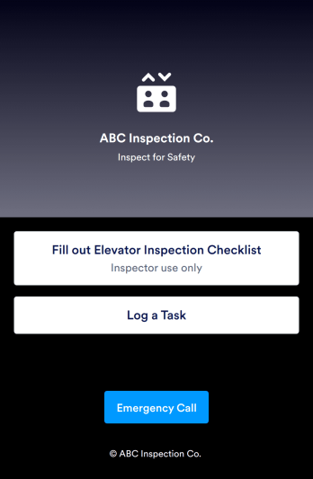 Elevator Inspection App Template