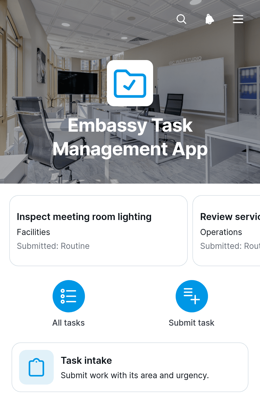 Embassy Task Management App Template | Jotform
