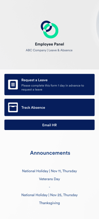 Customizable Employee Absence Tracking App