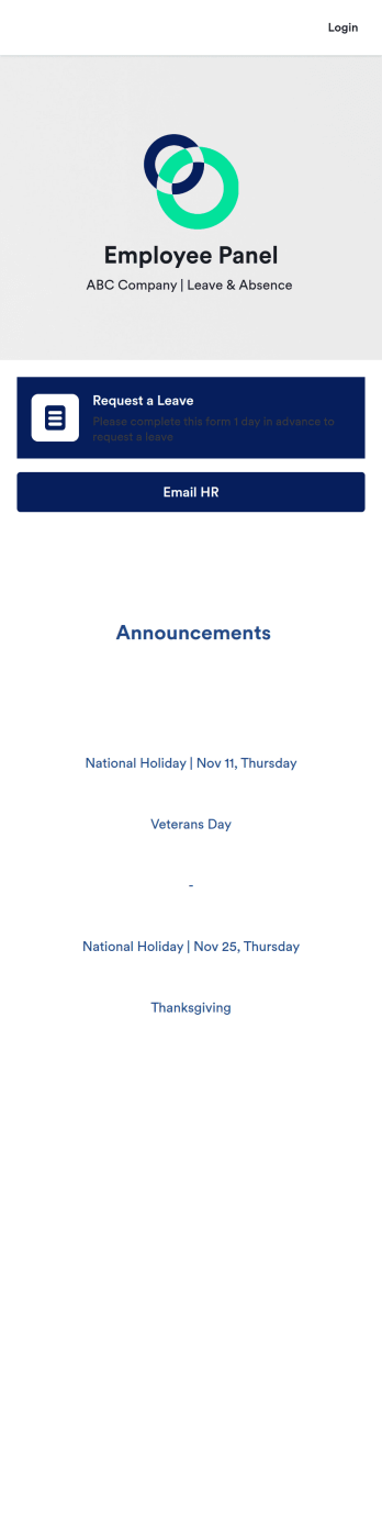 Employee Absence Tracking App Template